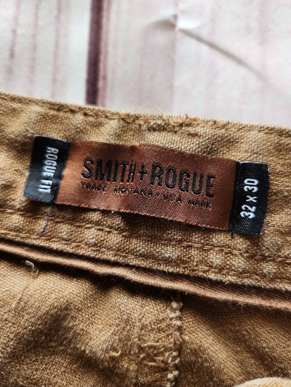 Smith & Rogue "Original Canvas Rogue Pant" Hemp Blend Tan | Men's Size 31x29 - Picture 5 of 13